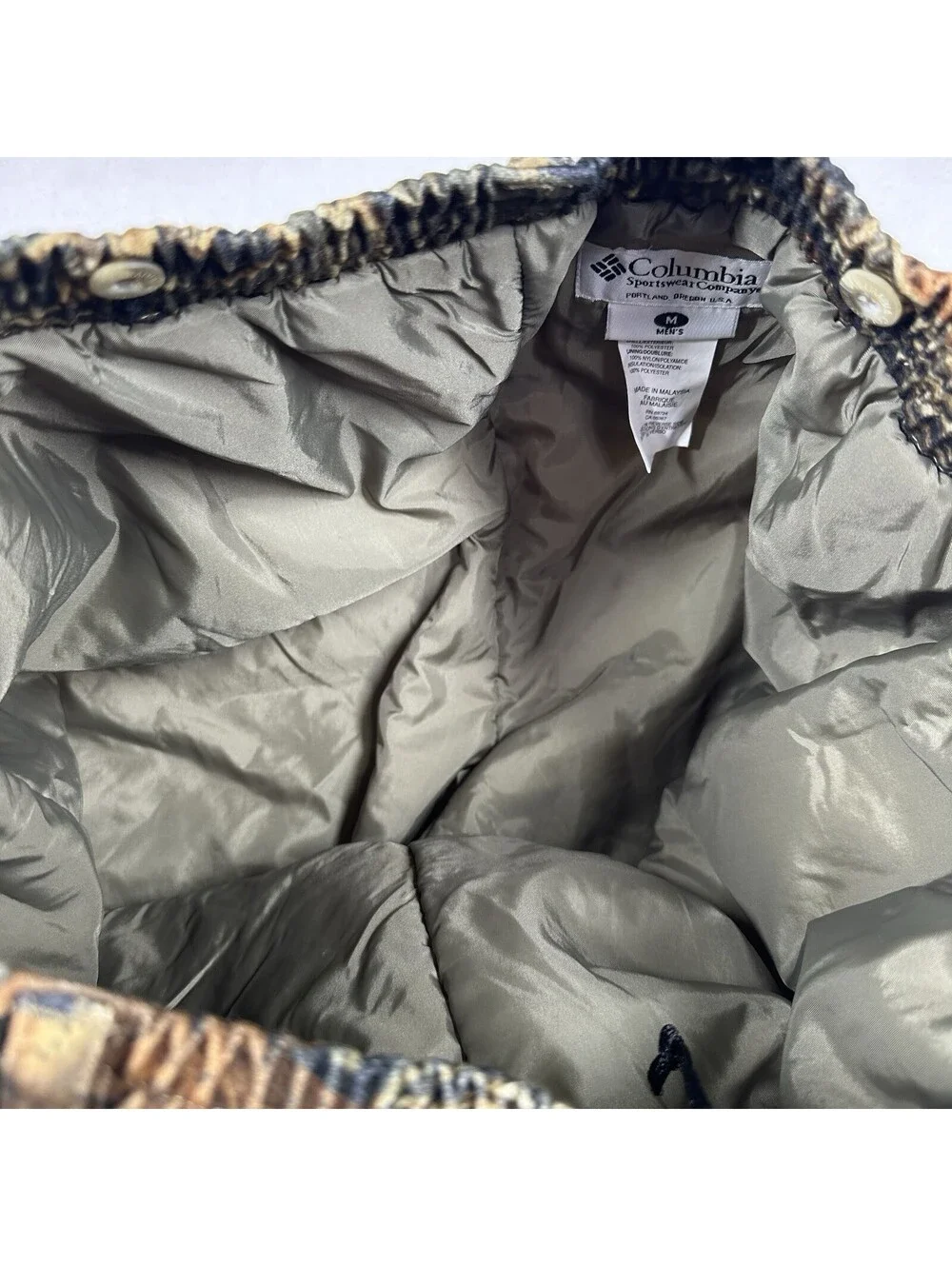 Columbia Hunting Pants Men M Camo 30x32 Omni Tech Hunting Seclusion 3D NWOT